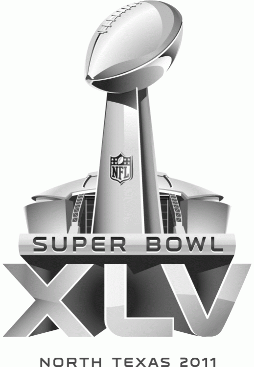 Super Bowl XLV Primary Logo iron on transfers for clothing